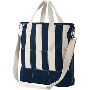 Lands' End Inside Out Canvas Tote Bag