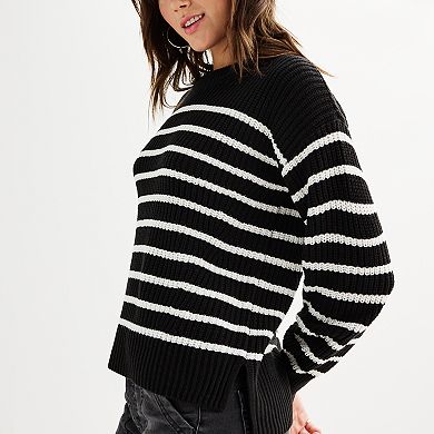 Juniors' SO® Crewneck Pullover Sweater