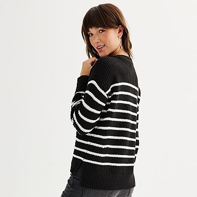 Juniors' SO® Crewneck Pullover Sweater