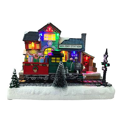 St. Nicholas Square® Holiday Musical LED Train Station Table Decor