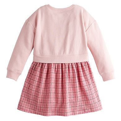 Disney's Frozen Girls 4-12 "Besties" Graphic Sweatshirt Twofer Dress by Jumping Beans®