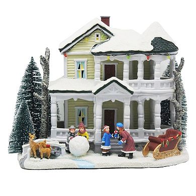 St. Nicholas Square® Holiday LED White Christmas House Table Decor