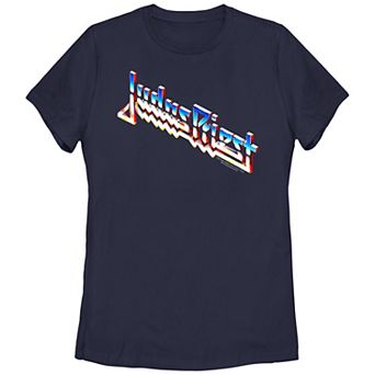Juniors' Judas Priest Logo Graphic Tee