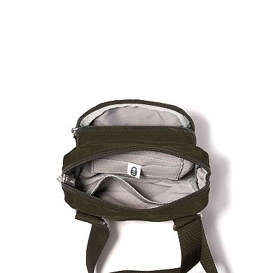 baggallini Dual Zipper RFID-Blocking Crossbody Handbag
