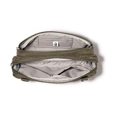 baggallini Double Zip RFID-Blocking Crossbody Bag