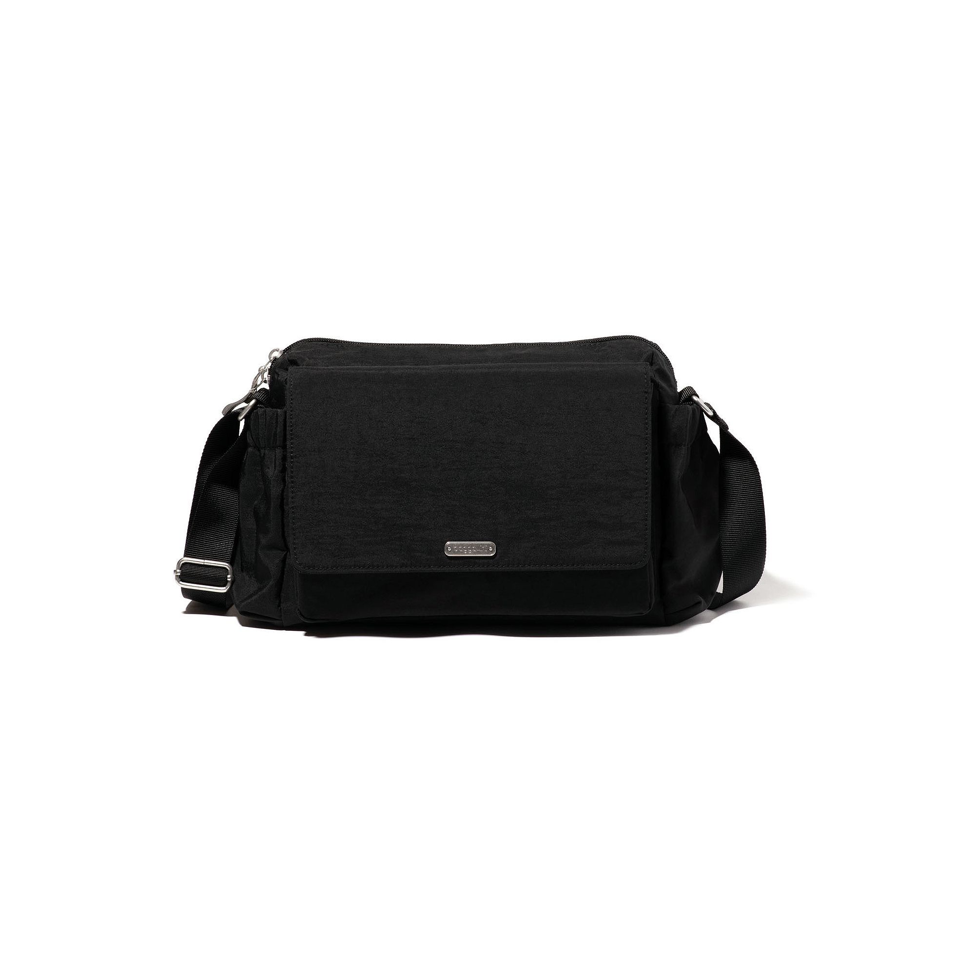 baggallini Daily Messenger RFID-Blocking Crossbody Bag, Black