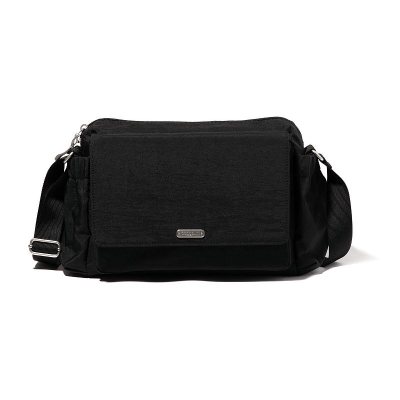 baggallini Daily Messenger RFID-Blocking Crossbody Bag, Black