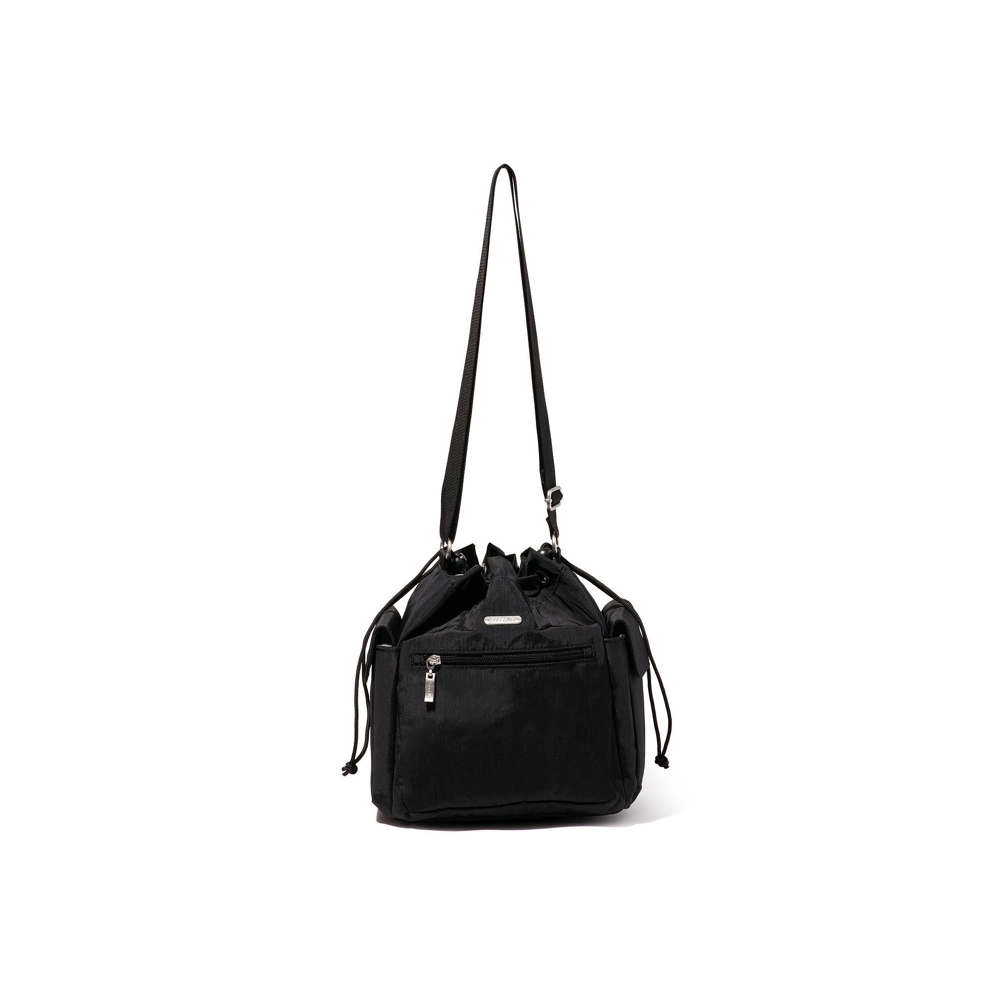 baggallini Drawstring Crossbody Bag, Black
