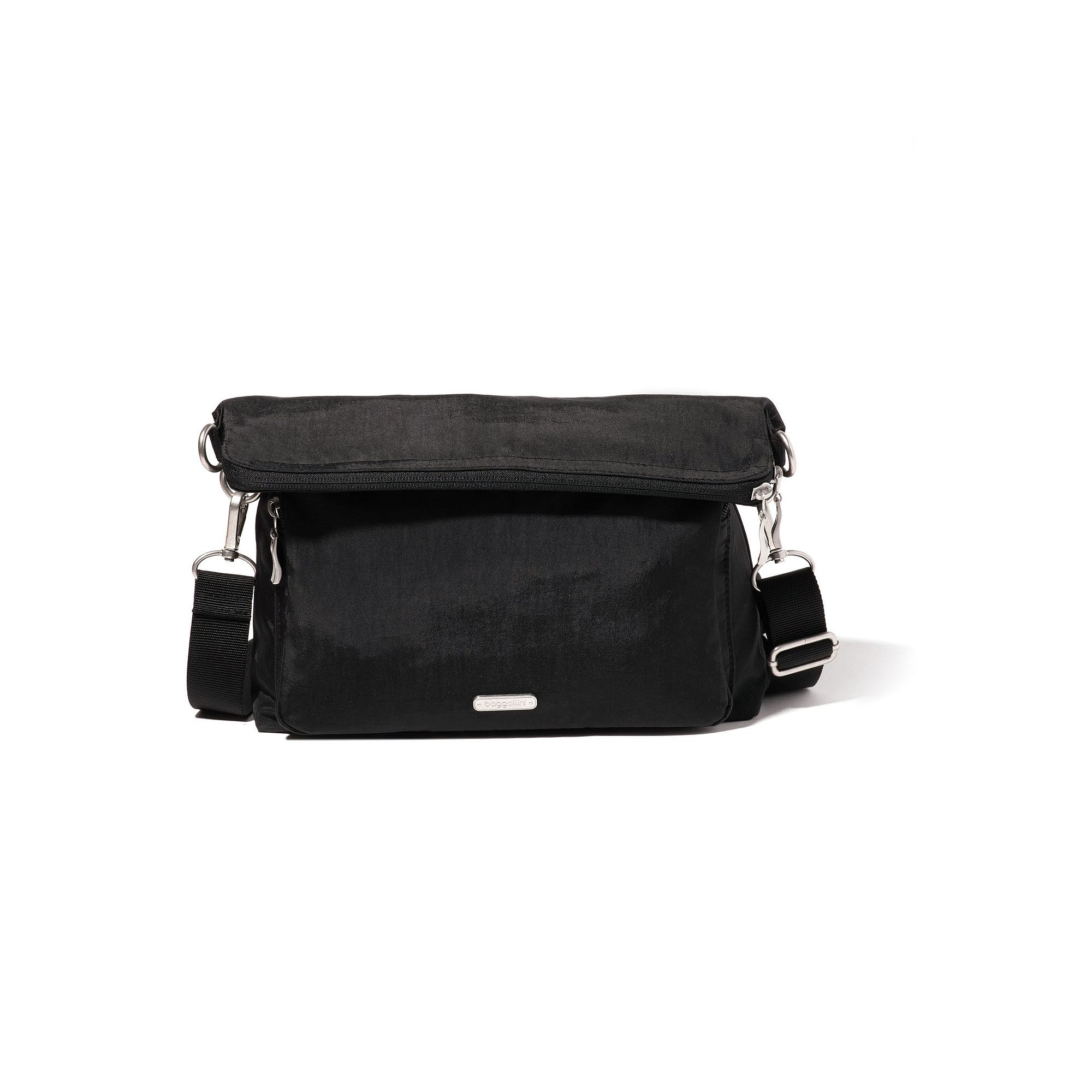 baggallini Foldover Multi Crossbody Bag, Black