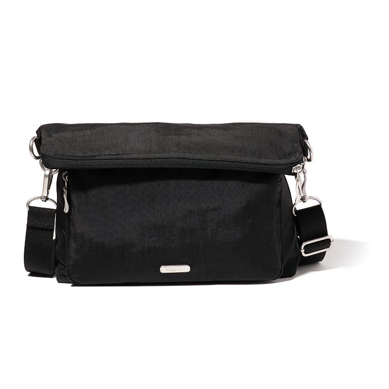 baggallini Foldover Multi Crossbody Bag, Black