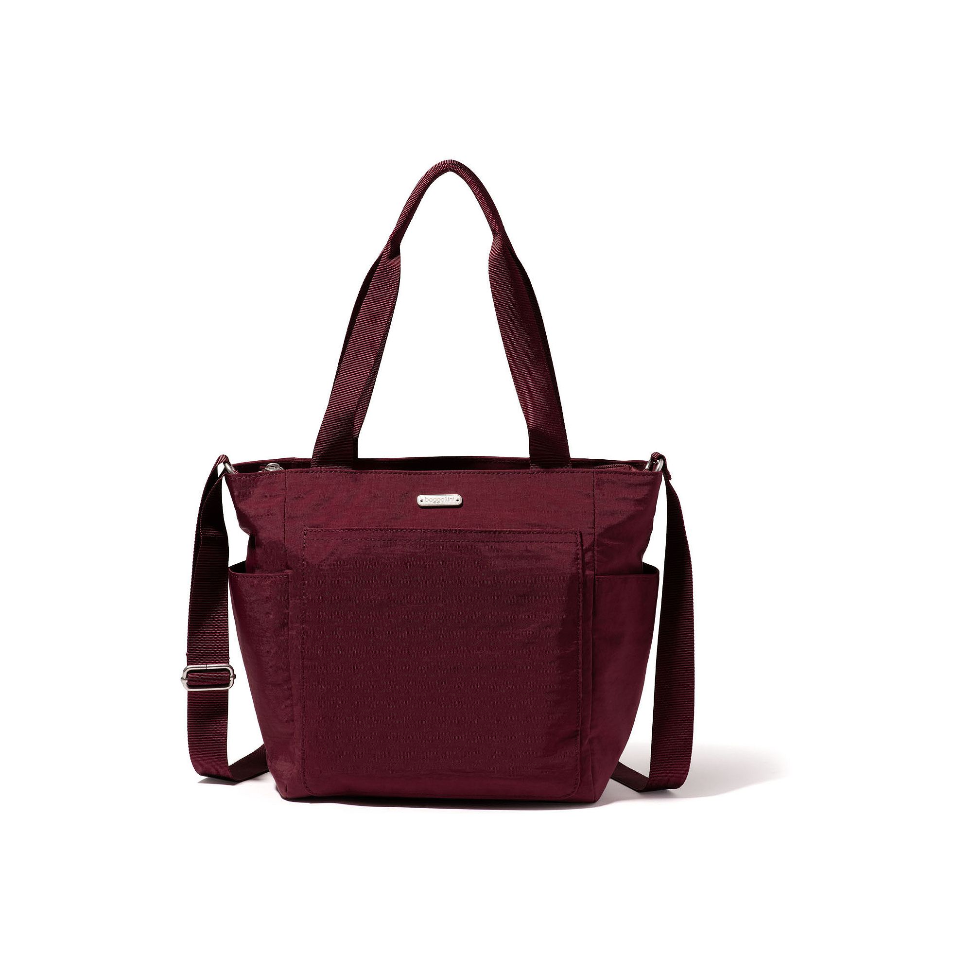 baggallini Get Carried Away Tote Handbag, Dark Red