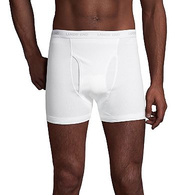 Big & Tall Lands' End Cotton 3-Pack Boxer Briefs