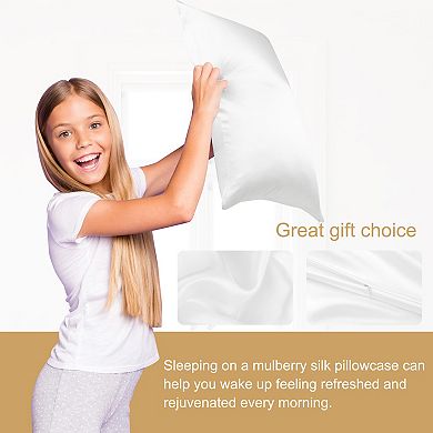 100% Pure Silk 19 Momme 4-pack Pillowcases 20"x14"