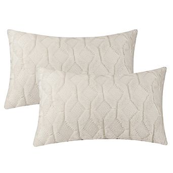 Short Plush Solid Color Soft Living Room Throw Pillowcases 2 pc 12" X 20"