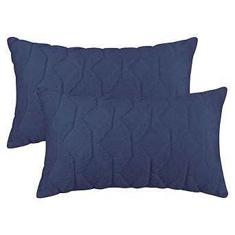 Short Plush Solid Color Soft Living Room Throw Pillowcases 2 pc 12" X 20"