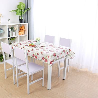 Peony Pattern Rectangle Tablecloth Cover Water/oil 60 X 41 Inch For Wedding Party Decoration