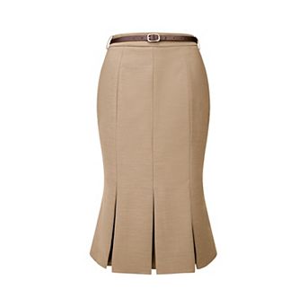 Women's Work Skirt Below Knee Length Fishtail Skirt