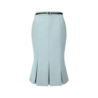 Women's Work Skirt Below Knee Length Fishtail Skirt