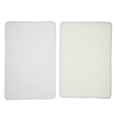 Solid Color Pattern Bathroom Rugs Bath Mat Machine Washable 23.62"x15.75"