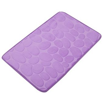Cobblestone Pattern Bathroom Rugs Bath Mat Machine Washable
