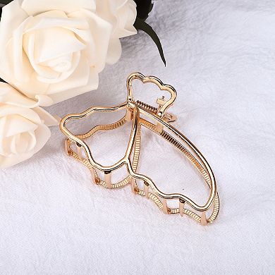 Butterfly Metal Hair Clips Claws For Women Large Hair Clamps