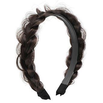 1.89" Wide Synthetic Hair Braided Headband Hair Hoop For Women