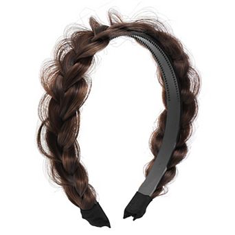 1.89" Wide Synthetic Hair Braided Headband Hair Hoop For Women