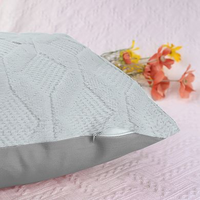 Short Plush Solid Color Soft Living Room Throw Pillowcases 2 Pcs 18" X 18"