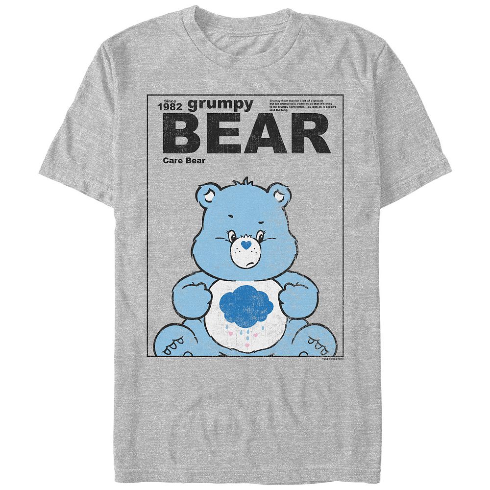 Men's Care Bears Grumpy Bear Poster Graphic Tee