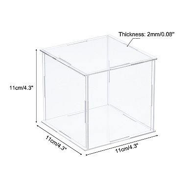 Display Case, Acrylic Box Assemble Dustproof Box Showcase