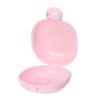Portable Soap Dish Box Soap Holder For Travel Camping Gym With Cover
