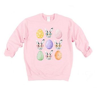 Bunny Egg Easter Chart Sweatshirt