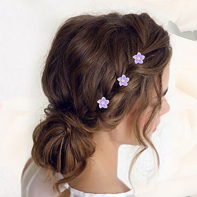 20 Pcs Small Flower Hair Clips Mini Flower Clips Cute Hairpin For Girls