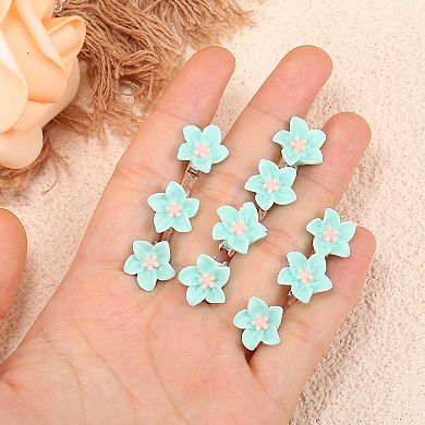 20 Pcs Small Flower Hair Clips Mini Flower Clips Cute Hairpin For Girls