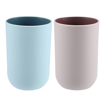 2 pc Bathroom Cups Toothbrush Cup Bathroom Toothbrush Cup 350ml