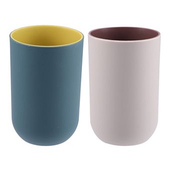2 pc Bathroom Cups Toothbrush Cup Bathroom Toothbrush Cup 350ml