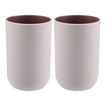 2 pc Bathroom Cups Toothbrush Cup Bathroom Toothbrush Cup 350ml