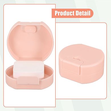 Portable Soap Dish Box Soap Bar Holder For Travel Camping With Cover