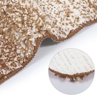 1 Pcs Polyester Bathroom Mat Non Slip Bath Mats Rugs Gradient Green 31.50"x19.69"