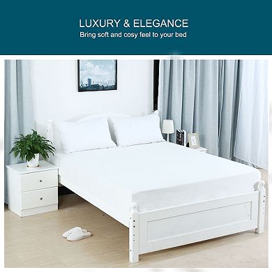 Egyptian Cotton Fitted Sheet Set With Standard Pillowcases Queen