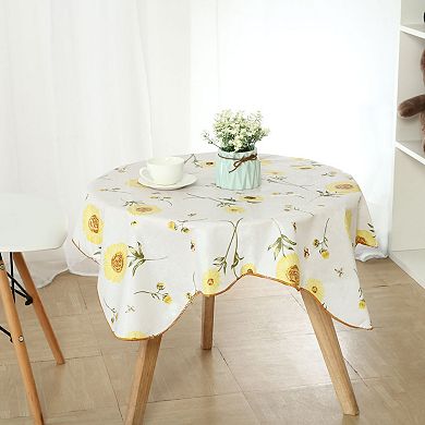 Vinyl Plastic Tablecloth For Square Tables 35" X 35" Water Oil