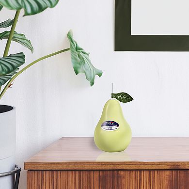 Pear Shaped Scented Candle With Fruity Fragrance