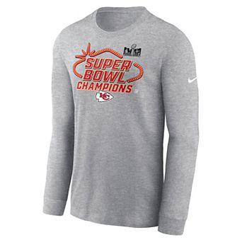 Men's Nike Kansas City Chiefs Super Bowl LVIII Champions Trophy Collection Long Sleeve Tee