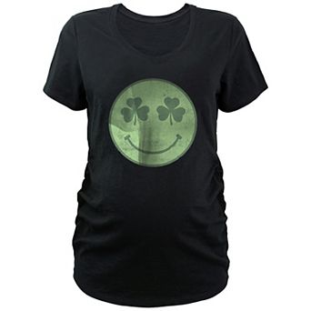 Maternity Lucky Face Graphic Tee