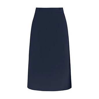 Women's Pencil Skirt High Waist Split Back Work Midi Skirts