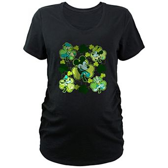 Disney's Mickey Mouse And Clovers Friends Maternity Graphic Tee