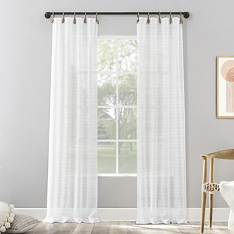 Sonoma Goods For Life® Desiree Semi-Sheer Rope Tab Set of 2 Curtain Panels