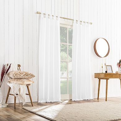 Sonoma Goods For Life Hayes Semi-Sheer Tab Top Set of 2 Curtain Panels