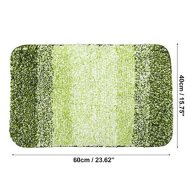 1 Pcs Polyester Bathroom Mat Non Slip Bath Mats Rugs Gradient 23.62"x15.75"