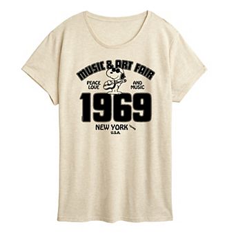 Women's Peanuts Snoopy Music & Art Graphic Tee